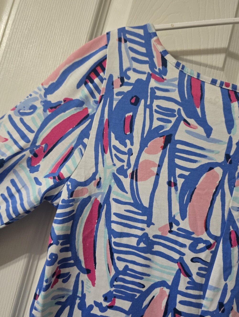 Lilly Pulitzer | The Marlowe Sailboat Print Pima Cotton Boatneck Nautical Dress. - Picture 10 of 13